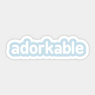 Adorkable Sticker